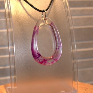 pendentif encre rose